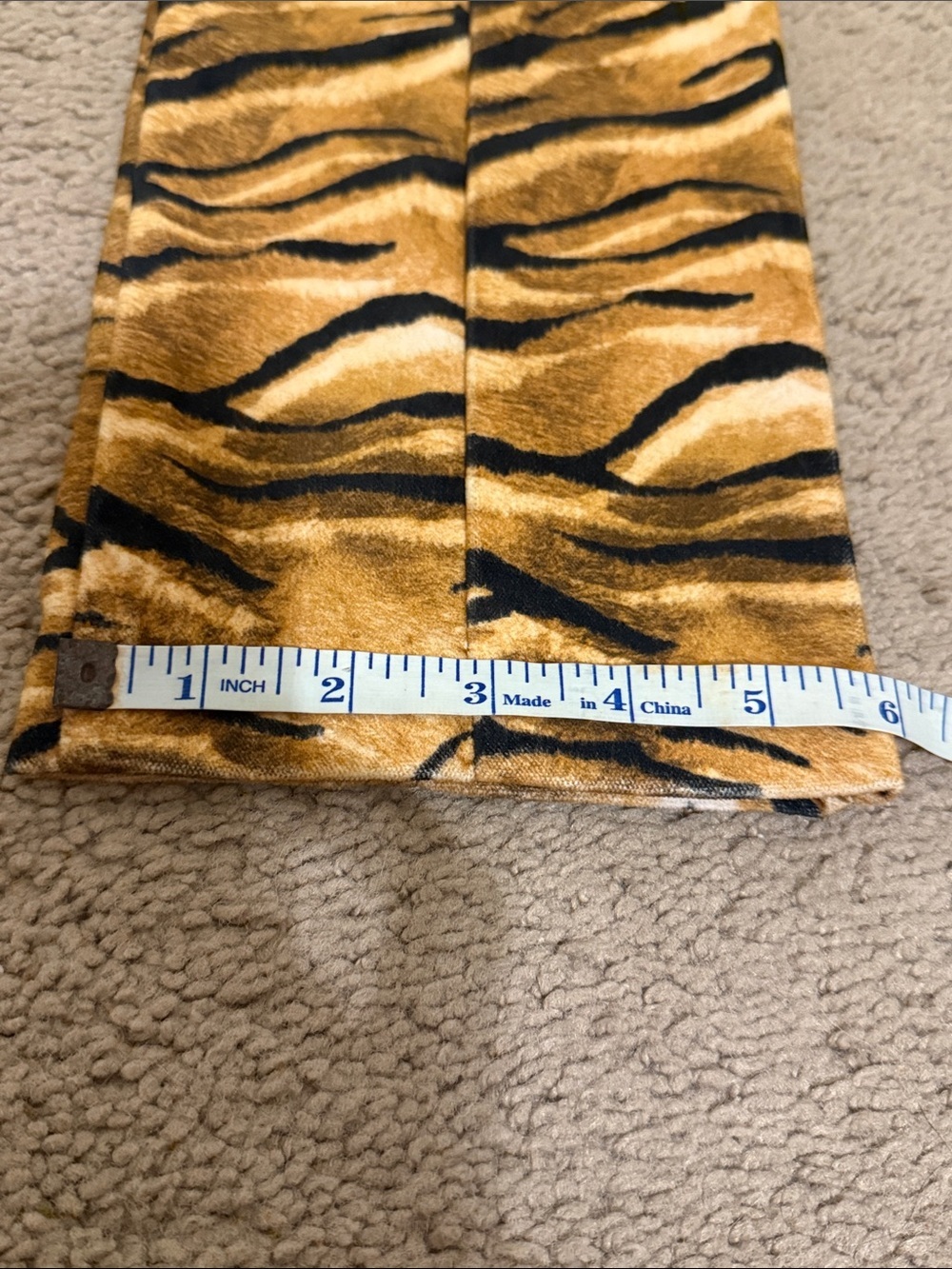 Misa Los Angeles Tiger-Stripe Trousers in Brown and Black - Picture 5 of 5